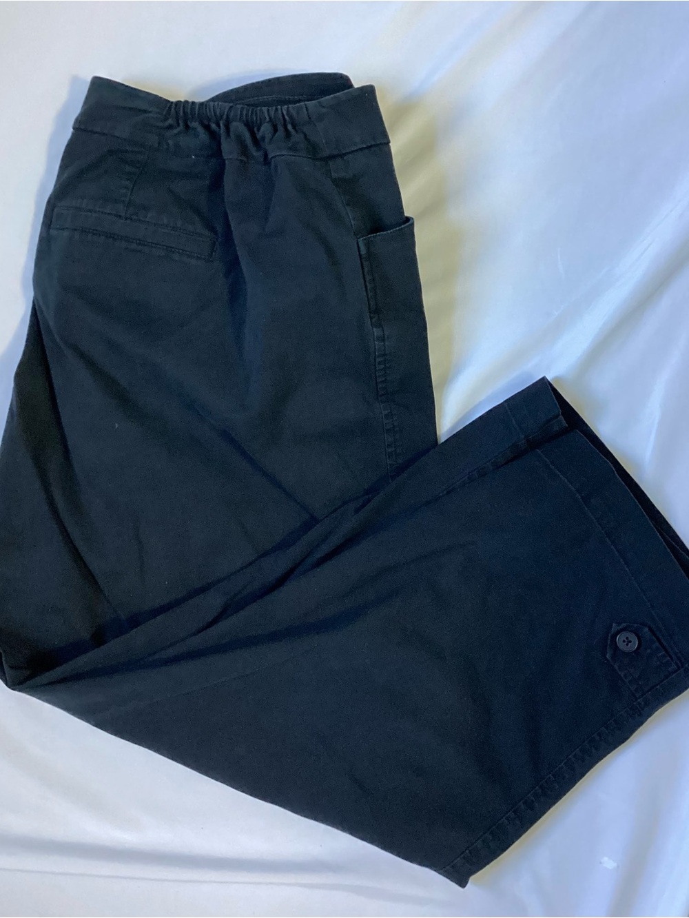 Talbots Woman Heritage Black Ladies Capri Crop Pants Size 20W